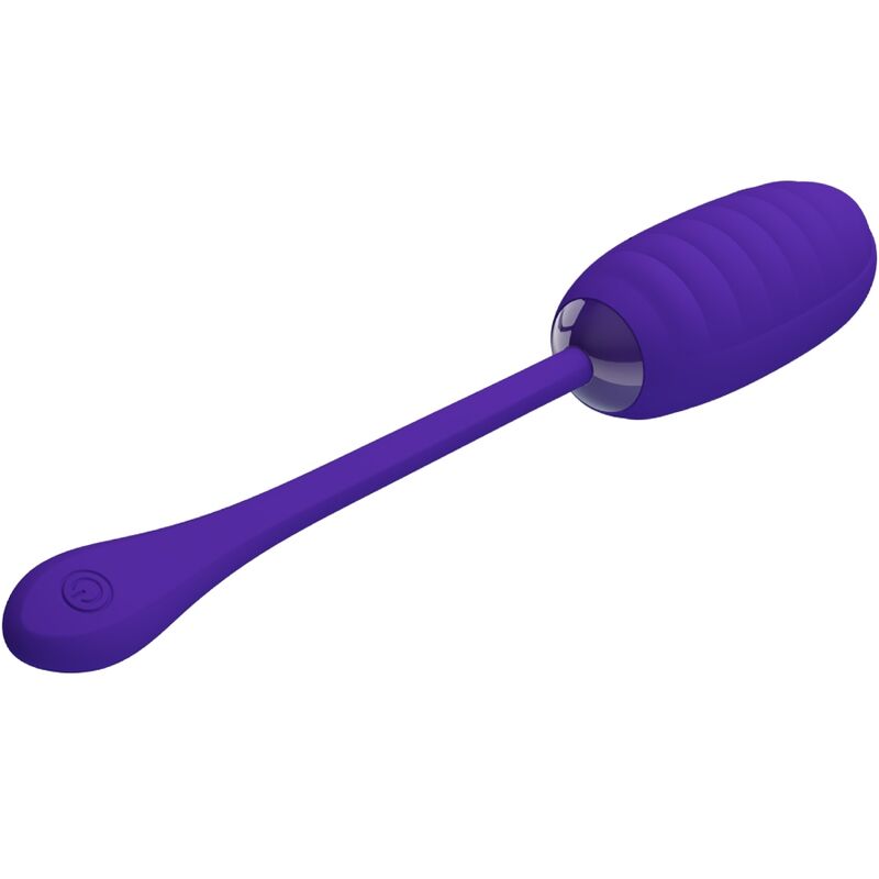 PRETTY LOVE Ovo Vibratório Recarregável Kirk Roxo 12 Funções para prazer discreto