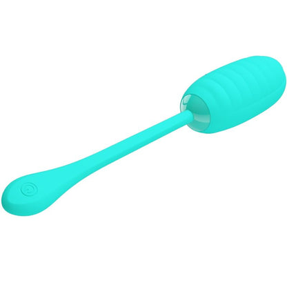 PRETTY LOVE Ovo Vibratório Recarregável Kirk Aqua Verde, discreto e com múltiplas funções.