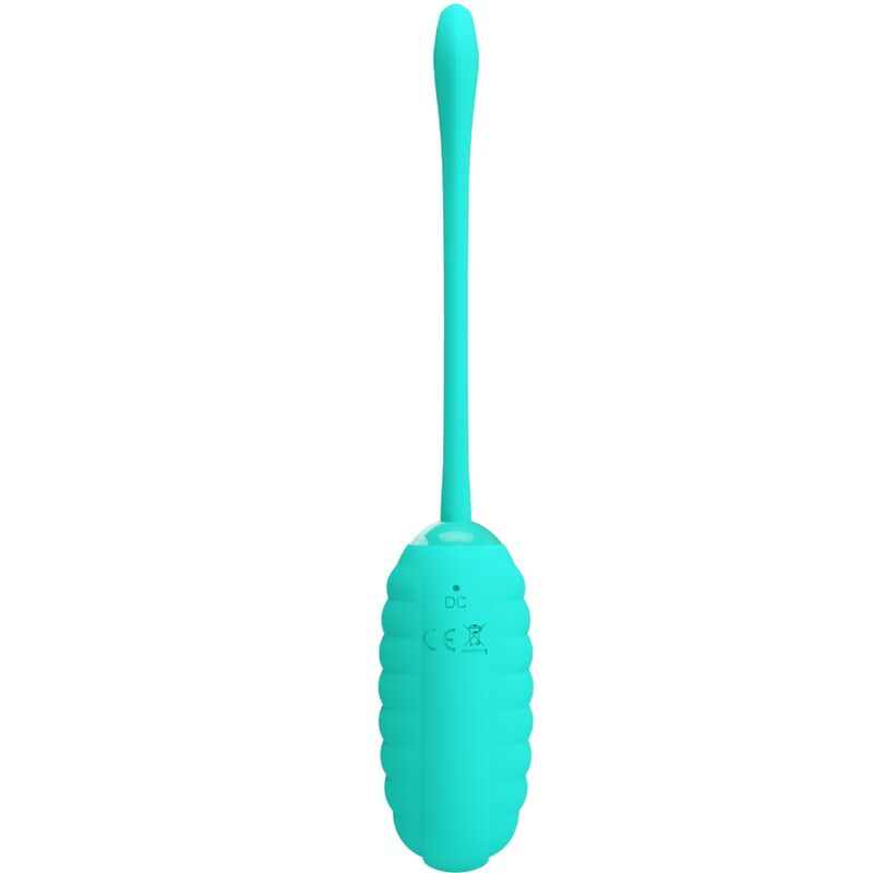 PRETTY LOVE Ovo Vibratório Recarregável Kirk Aqua Verde, discreto e com múltiplas funções.