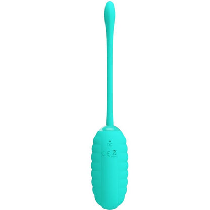 PRETTY LOVE Ovo Vibratório Recarregável Kirk Aqua Verde, discreto e com múltiplas funções.
