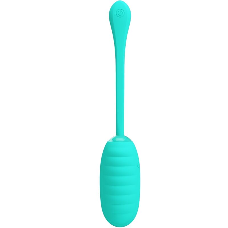 PRETTY LOVE Ovo Vibratório Recarregável Kirk Aqua Verde, discreto e com múltiplas funções.