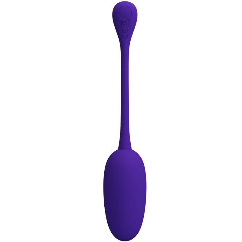 Close-up do Ovo Vibratório Recarregável PRETTY LOVE Knucker Roxo, destacando seu design e cor.