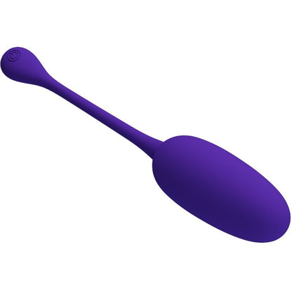 Close-up do Ovo Vibratório Recarregável PRETTY LOVE Knucker Roxo, destacando seu design e cor.