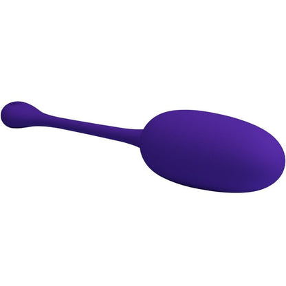 Close-up do Ovo Vibratório Recarregável PRETTY LOVE Knucker Roxo, destacando seu design e cor.