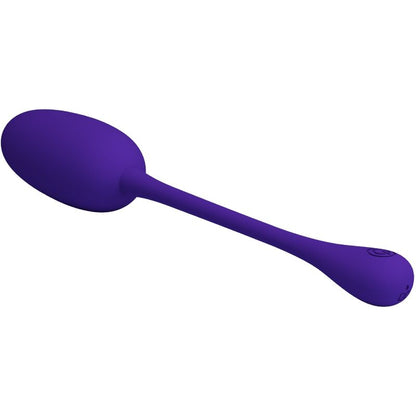 Close-up do Ovo Vibratório Recarregável PRETTY LOVE Knucker Roxo, destacando seu design e cor.