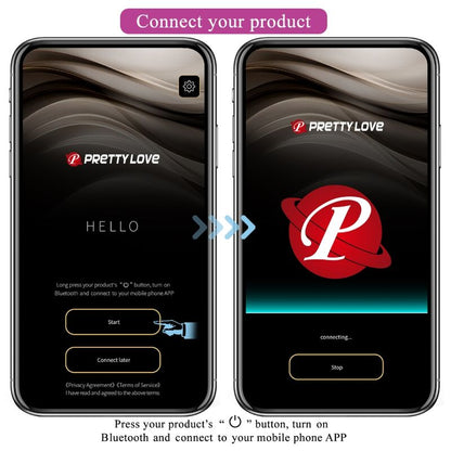 Close-up do PRETTY LOVE Plug Anal Jefferson Roxo Controlado por App E-Stim mostrando sua textura e características.