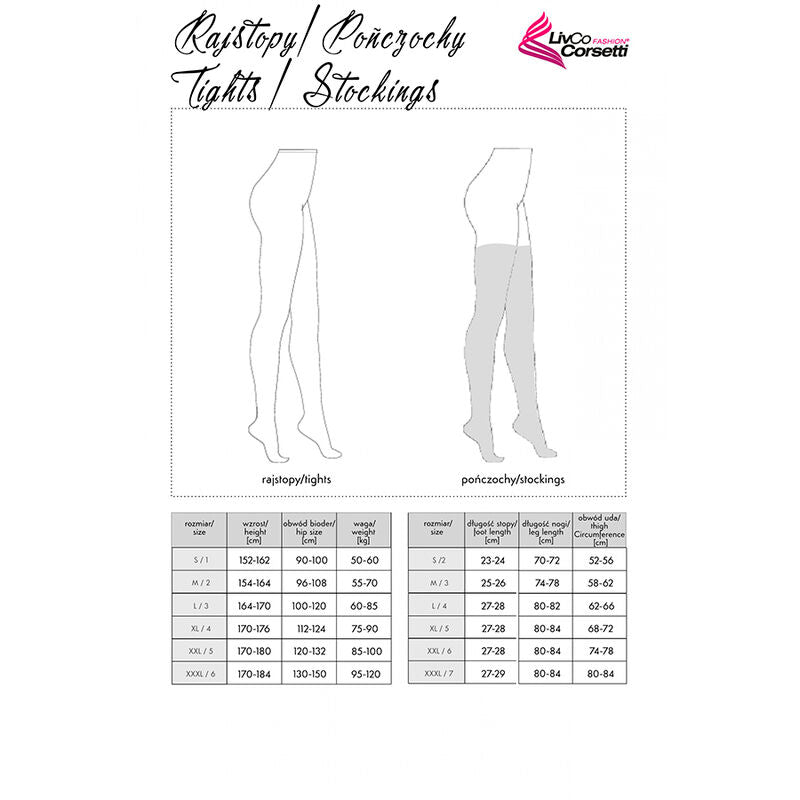LIVCO CORSETTI FASHION - LAMEAN LC XG044 CALCETINES NEGROS TALLA ÚNICA