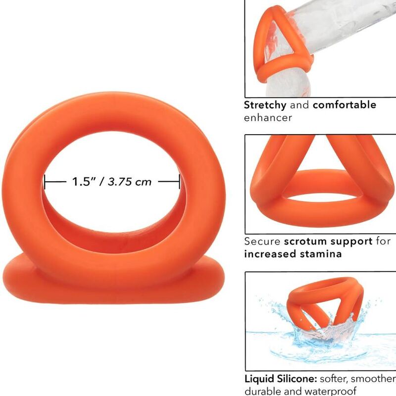 Anillo Peneano Triple Alpha Naranja