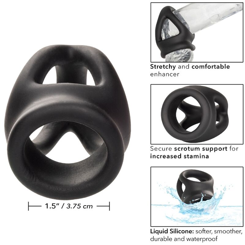 Anillo Peneano Alpha de Jaula Doble Negro