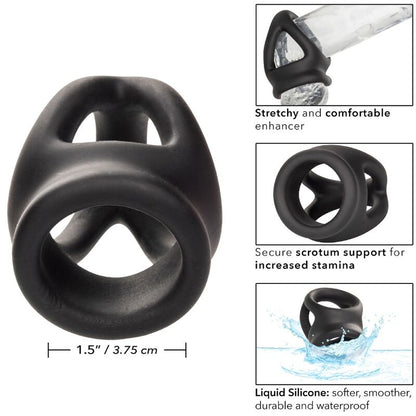 Anillo Peneano Alpha de Jaula Doble Negro
