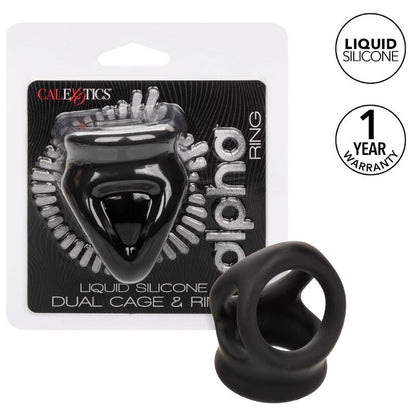 Anillo Peneano Alpha de Jaula Doble Negro