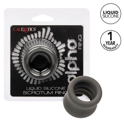 Anillo Escrotal Alpha de Alargamiento Negro