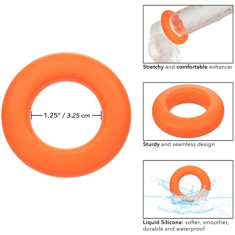 Anillo Peneano Alpha Prolong Grande Naranja