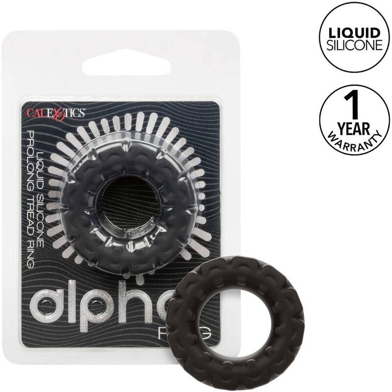 Anillo Peneano Alpha Prolong Tread Negro