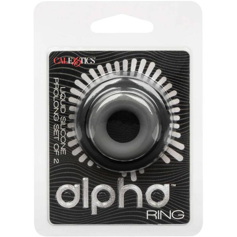 Anillos para el Pene Alpha Conjunto Prolong de 2, Gris