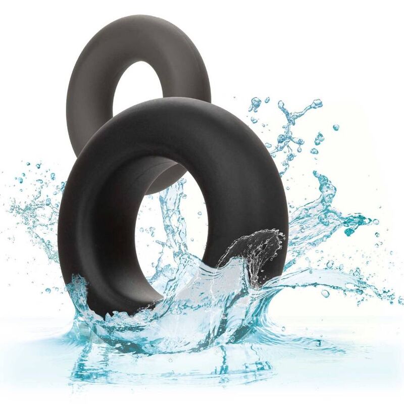 Anillos para el Pene Alpha Conjunto Prolong de 2, Gris