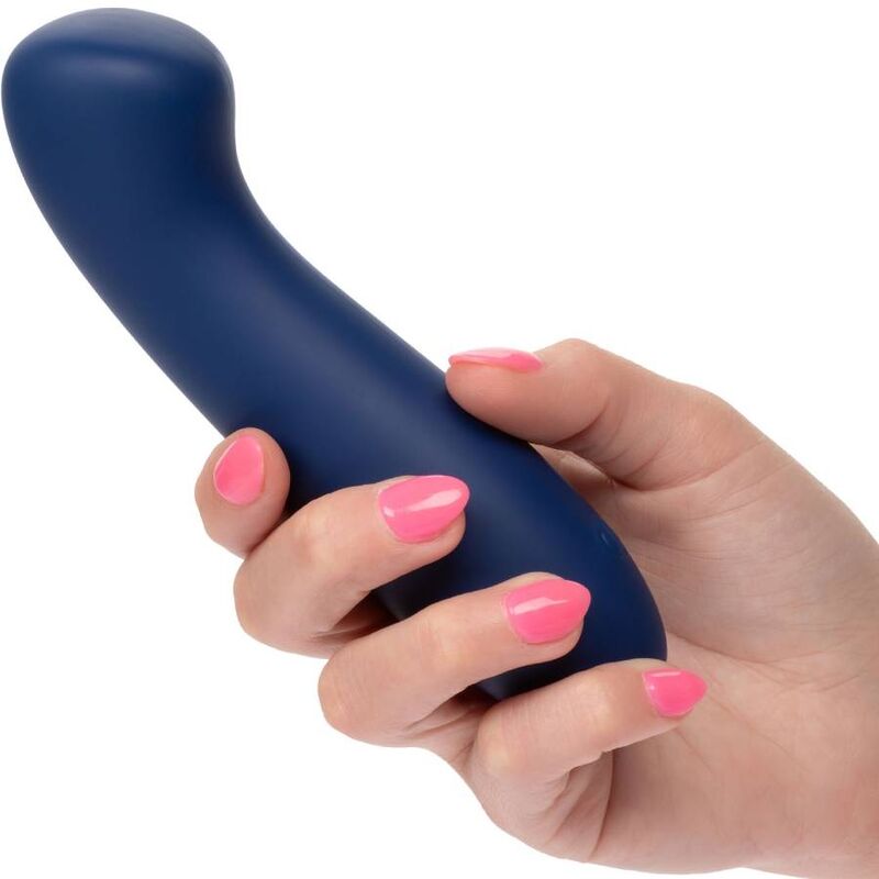 Vibrador Punto G Cachemir Satén Azul con Cabeza Plana