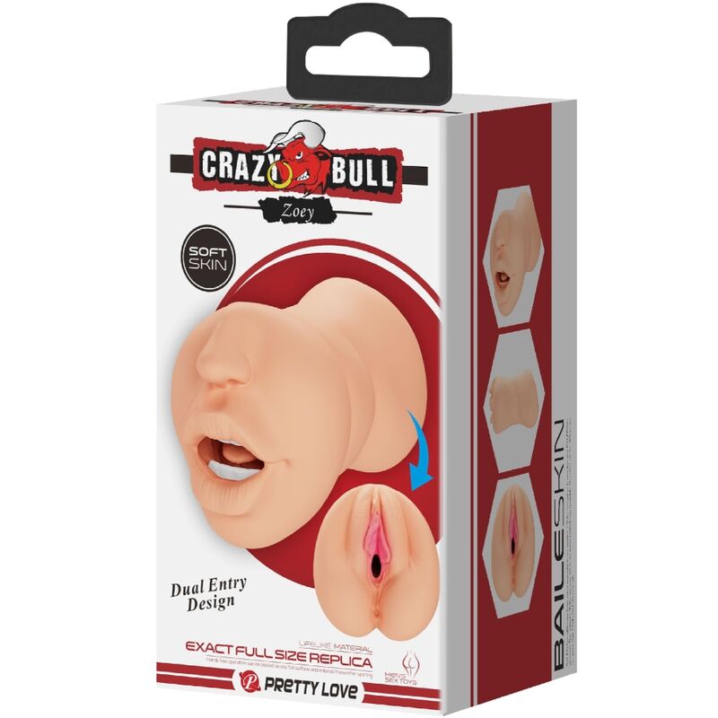 Masturbador Masculino con Canales Dobles y Forma de Vagina