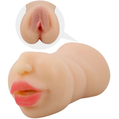 Masturbador Masculino con Canales Dobles y Forma de Vagina
