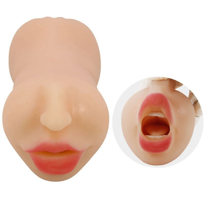 Masturbador Masculino con Canales Dobles y Forma de Vagina