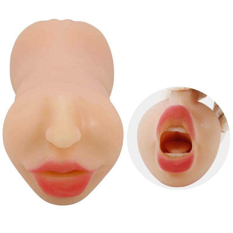 Masturbador Masculino con Canales Dobles y Forma de Vagina