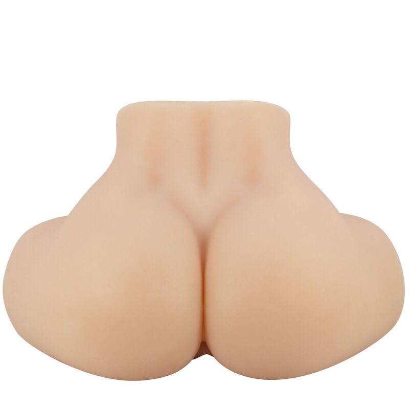 Masturbador Realista de Vagina y Ano con Vibrador Integrado