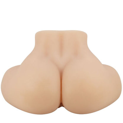 Masturbador Realista de Vagina y Ano con Vibrador Integrado