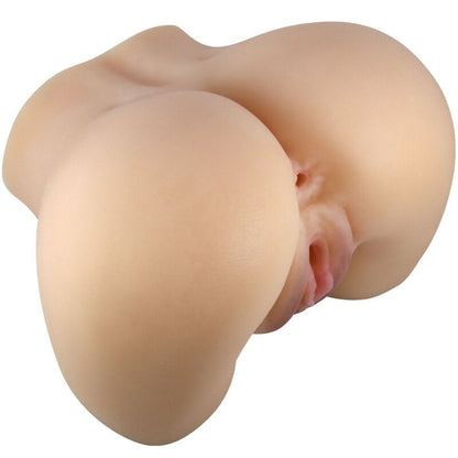 Vibrador Realista de Vagina y Ano Doble con Vibrador