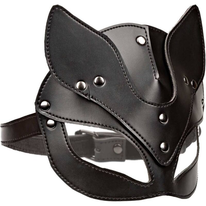 Máscara de Gato Euphoria para BDSM en Cuero Vegano