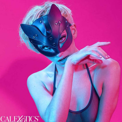 Máscara de Gato Euphoria para BDSM en Cuero Vegano
