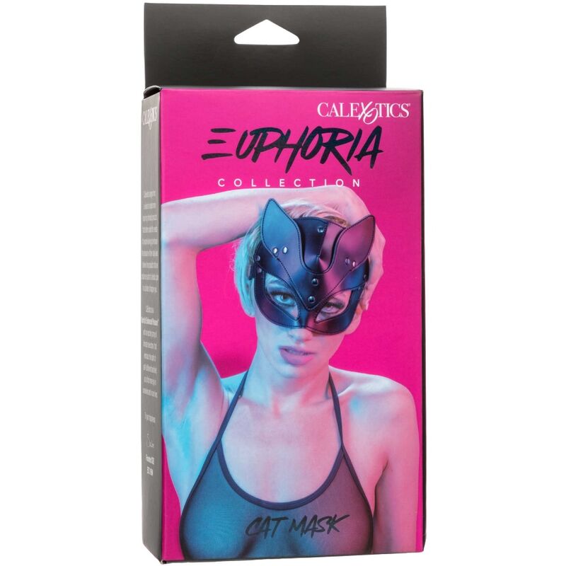 Máscara de Gato Euphoria para BDSM en Cuero Vegano