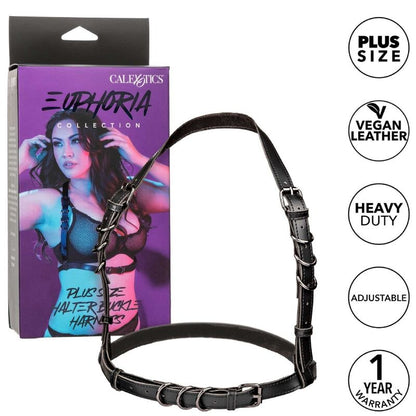 Arnés Halter con Hebilla Talla Grande Euphoria Negro