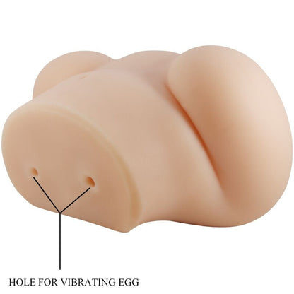 Vibrador Realista Doble con Vagina y Ano y Control Remoto