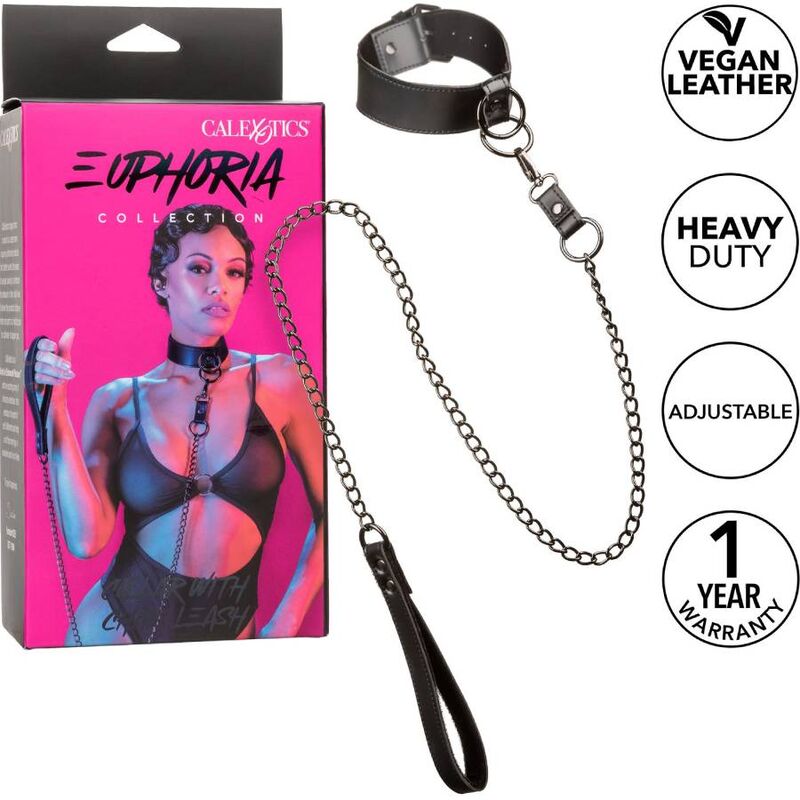 Collar Euphoria con Correa de Cadena