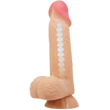 Dildo realista PRETTY LOVE Sliding Skin com ventosa e textura de pele de 20,6 cm
