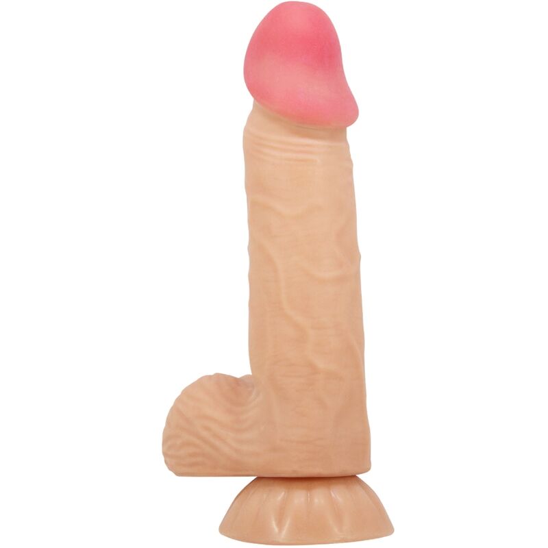 Dildo realista PRETTY LOVE Sliding Skin com ventosa e textura de pele de 20,6 cm