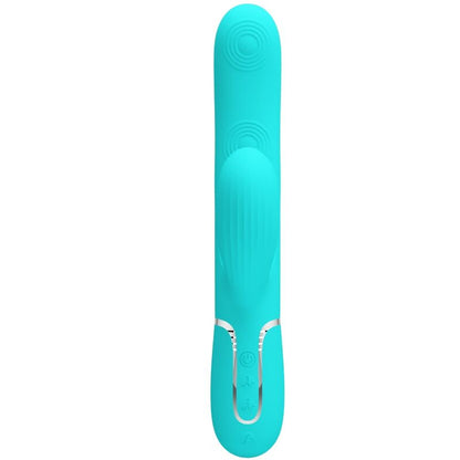 Vibrador PRETTY LOVE Perlita Multifunções 3 em 1 Ponto G e clitóris, cor Aqua Verde