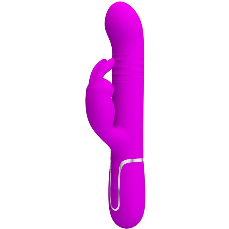 Vibrador Pretty Love Coelho com Pérolas Rotativas e Dupla Estimulação Violeta