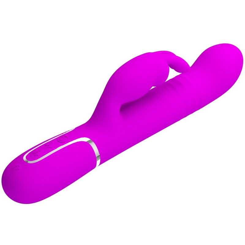 Vibrador Pretty Love Coelho com Pérolas Rotativas e Dupla Estimulação Violeta