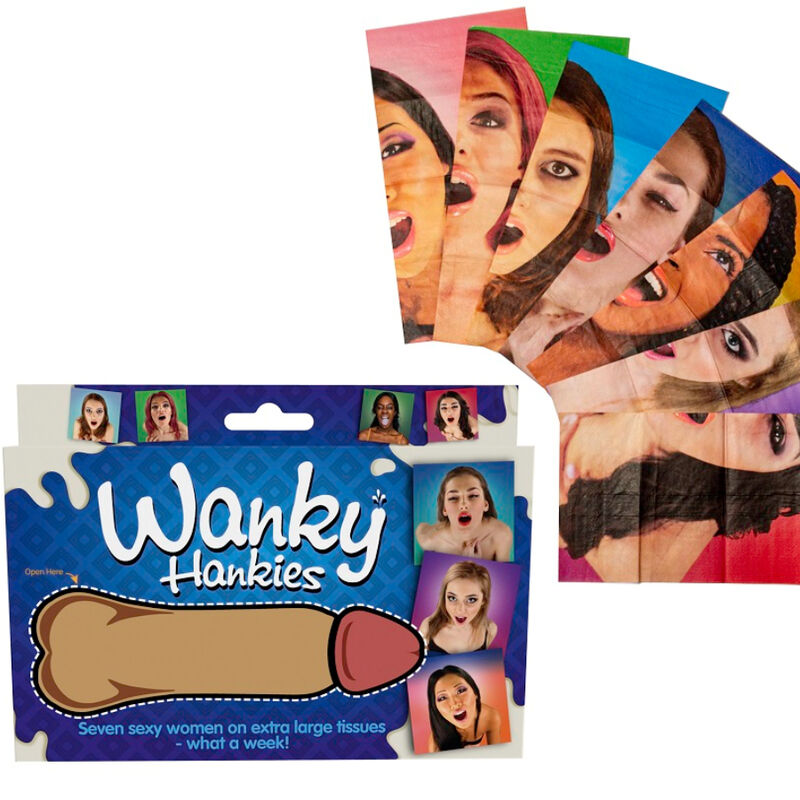 SPENCER &amp; FLEETWOOD - WANKY HANKIES 7 BUFANDAS EXTRA GRANDES PARA MUJER