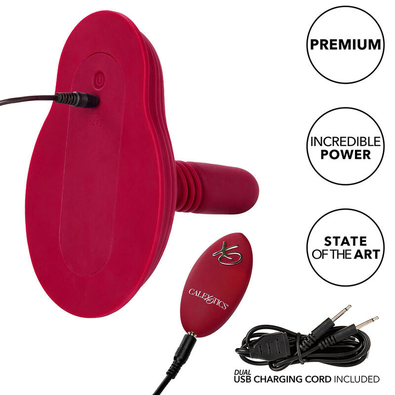 Masajeador de Impulso y Vibración con Control Remoto y Doble Motor