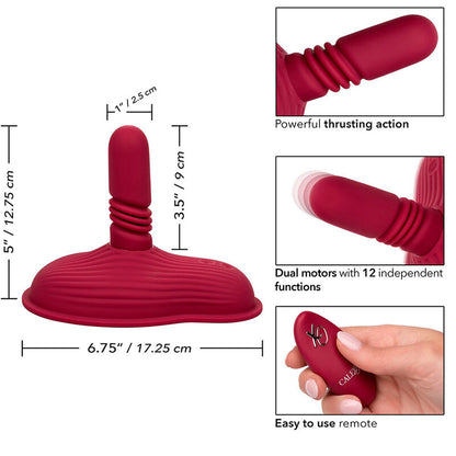 Masajeador de Impulso y Vibración con Control Remoto y Doble Motor