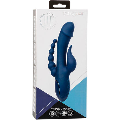 Vibrador de Triple Estimulación Orgasm Azul