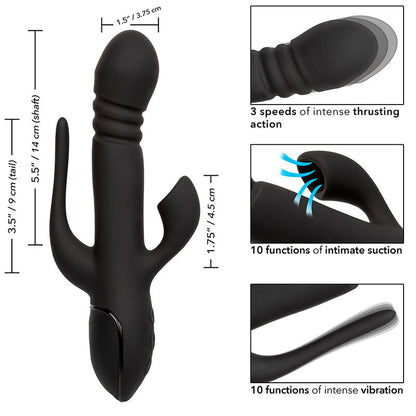 Vibrador Triple Euphoria Negro