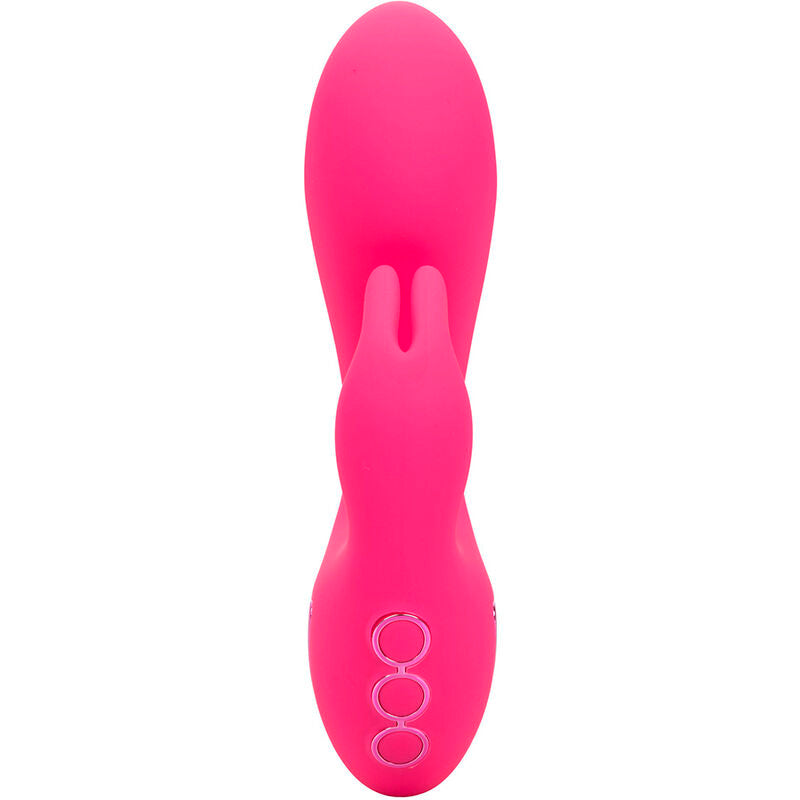 Vibrador Conejo Sunshine Fucsia con Estimulador Clitoriano y 10 Funciones