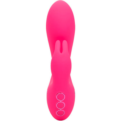 Vibrador Conejo Sunshine Fucsia con Estimulador Clitoriano y 10 Funciones