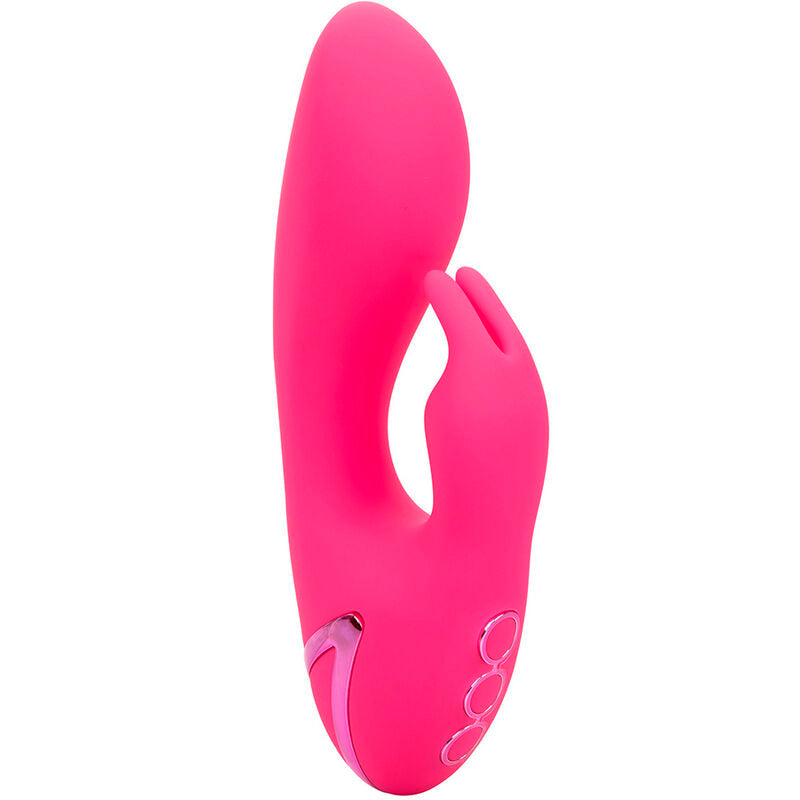 Vibrador Conejo Sunshine Fucsia con Estimulador Clitoriano y 10 Funciones