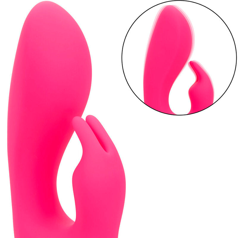 Vibrador Conejo Sunshine Fucsia con Estimulador Clitoriano y 10 Funciones