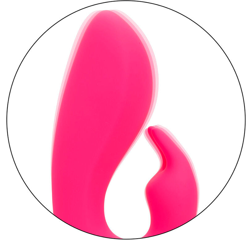 Vibrador Conejo Sunshine Fucsia con Estimulador Clitoriano y 10 Funciones