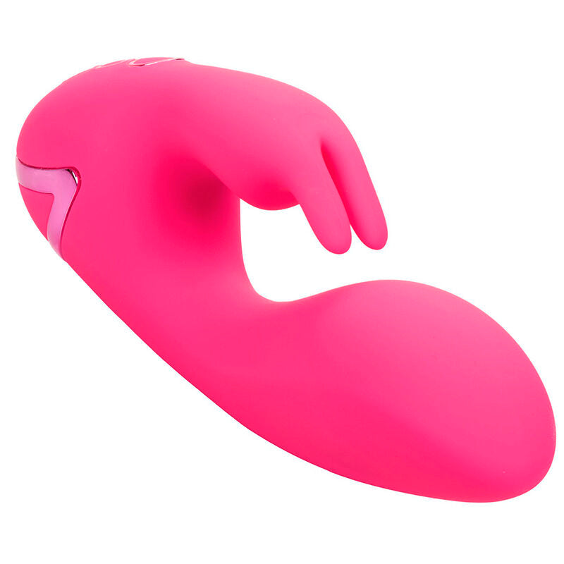 Vibrador Conejo Sunshine Fucsia con Estimulador Clitoriano y 10 Funciones